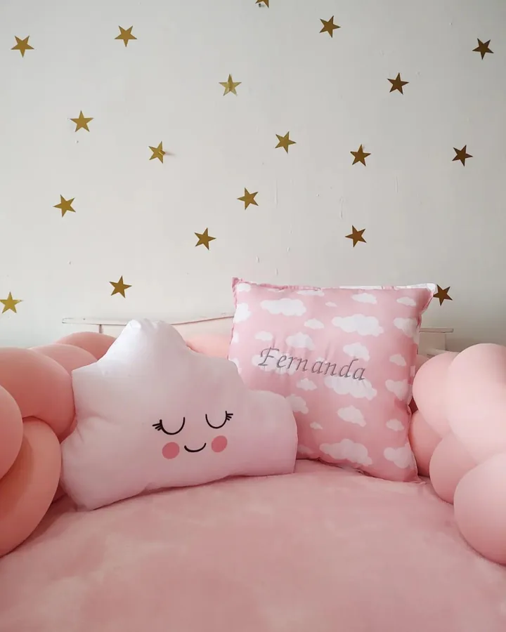 Set trenzado para cuna estándar 70x130 color liso